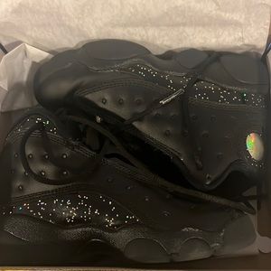 Jordan 13 Retro Black/ Metallic Gold Sneakers size 12c